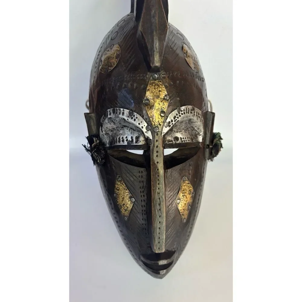 Vintage Africain Wood Marka Tribe Mask Handmade - Picture 4 of 9